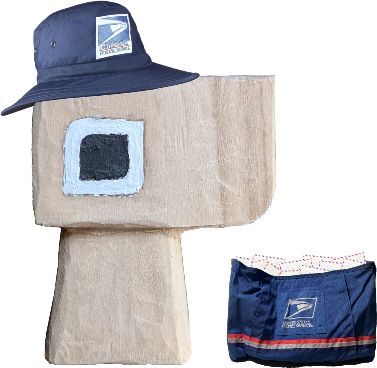 Lewis (leaf-shaped) working as a mailman